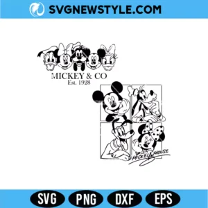 Mickey and Friends SVG Png