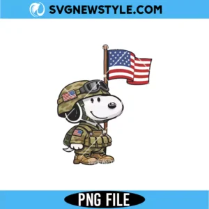 Patriotic Snoopy PNG