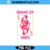 Queen of Farts PNG | Funny Gag Gift Sublimation | Sarcastic Playing Card Design 2 Queen of Farts PNG