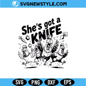She's Got a Knife SVG