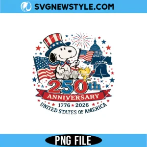 Snoopy America 250 Anniversary PNG