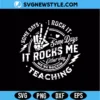 Rocking Teacher Life SVG | Retro Groovy Teacher PNG | Back to School Design for Cricut 2 Rocking teacher life Svg