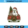 Spooky Christmas Santa Ghost SVG | Santa Ghost Cut File for Cricut & Silhouette 2 Spooky Christmas Santa Ghost SVG