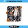 Spurs Basketball PNG Digital Download | San Antonio Game Day Graphic 3 Spurs Basketball PNG