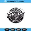 Spurs Nation Logo SVG | San Antonio Basketball Fan Pride Cut File 2 Spurs Nation Logo SVG