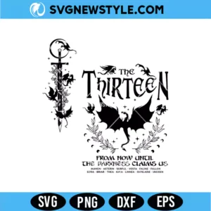 The Thirteen SVG Bundle | Spooky Aesthetic Halloween Cut Files