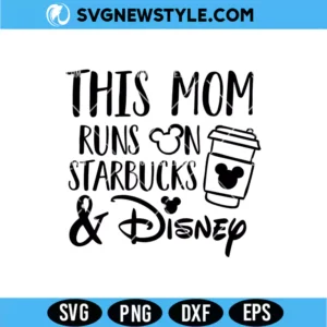 This Mom Runs on Coffee SVG