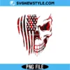 USA Skull Flag PNG