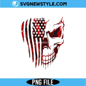 USA Skull Flag PNG