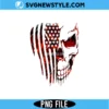 USA Skull Flag Fire PNG Digital Download | Distressed Burning Flag Design 2 USA skull flag fire Png