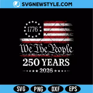 America 250th Birthday SVG
