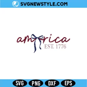 American Coquette Bow Svg