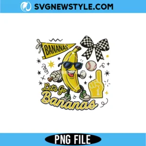 Cartoon Banana Mascot PNG