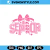 Coquette Senior SVG Digital Download | Trendy Pink Bow Graduation Shirt Design 2 Coquette Senior SVG