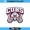 Chicago Baseball PNG Digital Download | Vintage Royal Blue and Red Ballgame Sublimation 2 Chicago Baseball PNG Digital Download