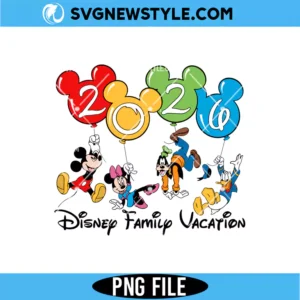 Magical Family Vacation 2026 PNG
