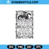 Art Nouveau Mythical Dragon SVG Digital Download | Fantasy Bookish Cut File 2 Art Nouveau Mythical Dragon SVG