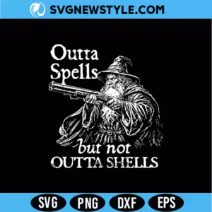 Funny Wizard Gun Svg