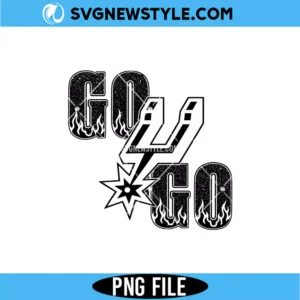 Go Spurs Go Glitter PNG