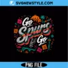 Go Spurs Go Retro PNG Digital Download | Vintage Basketball Graphic 2 Go Spurs Go Retro PNG