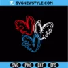 Heart 4th of July SVG | Cute Patriotic American Flag Heart Cut File 3 Heart 4th of July SVG