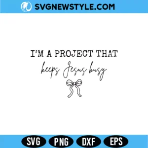 Keeps Jesus Busy SVG