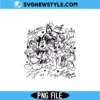 Mickey and Friends Signatures PNG | Retro Character Autograph Sublimation 2 Mickey and Friends Signatures PNG