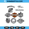 Motorcycle SVG Bundle | Retro Chopper Custom Bike Silhouette Cut File 2 Motorcycle SVG Bundle