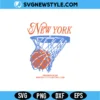 New York Basketball SVG Digital Download | Aesthetic NYC Skyline Hoops Art 3 New York Basketball SVG