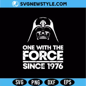 One With The Force Since 1976 SVG