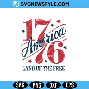 Patriotic 4th of July SVG | Retro American Flag Independence Day Cut File