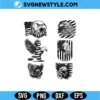 Patriotic Eagle USA Flag SVG Bundle Digital Download | American Pride Cut File Pack 3 Patriotic Eagle USA Flag SVG Bundle