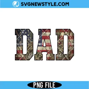 Patriotic Hunting Dad PNG