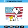Patriotic Snoopy SVG