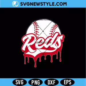 Reds Baseball Svg