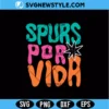 Retro Spurs Por Vida SVG Digital Download | Texas Basketball Cut File 2 Retro Spurs Por Vida SVG