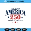 USA 250th Anniversary 2026 SVG