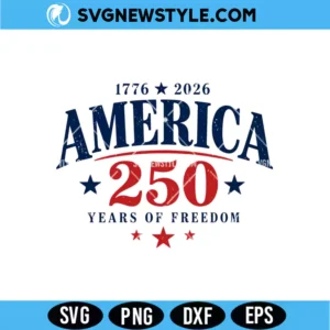 USA 250th Anniversary 2026 SVG