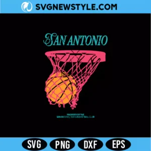 San Antonio Basketball SVG