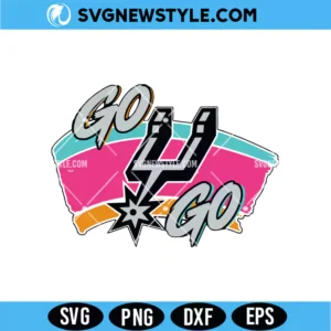 San Antonio Spurs Floral Svg