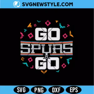 Spurs Basketball Mascot SVG