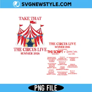 Retro Circus Summer Tour PNG | Vintage Pop Music Festival Game Day Shirt