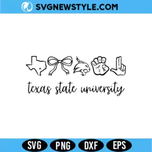 Texas Heart Mascot Pride SVG