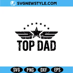 Distressed Military Style Dad SVG | Vintage Army Camo Father's Day Cut File