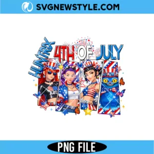 4th of July K-Pop Girl Group PNG