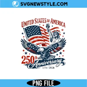 USA 250 Years Anniversary PNG