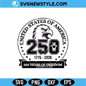 250th Anniversary 4th of July Patriotic SVG