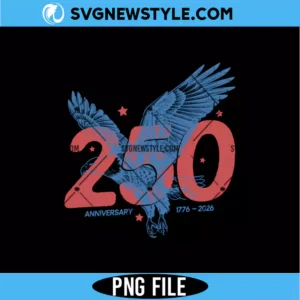 USA 250th Anniversary PNG | America Semiquincentennial Digital Download