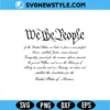 We the People SVG PNG | Retro Patriotic Constitution Cut File 3 We the People SVG PNG