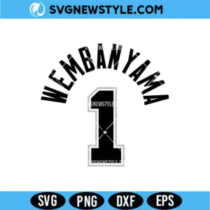 Wembanyama Wemby Jersey SVG